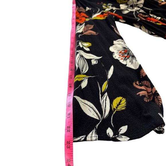 Free People Bella Floral Mini Tunic Dress Size Xsmall Boho Flare Sleeves - Picture 13 of 13
